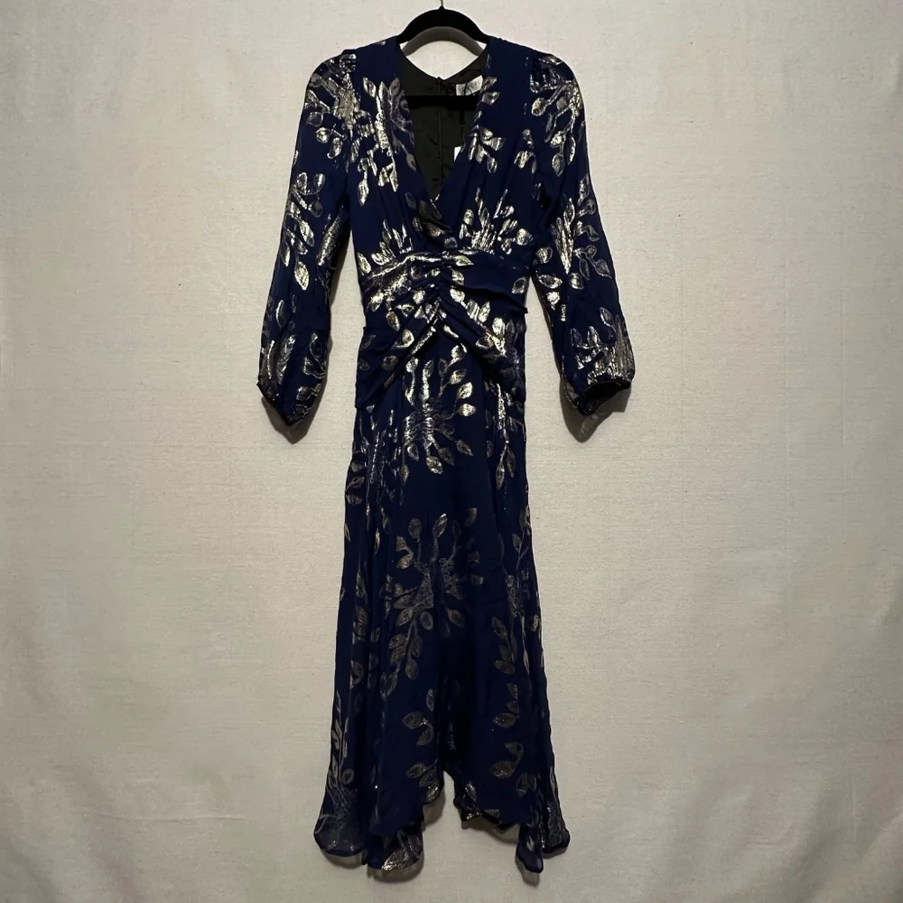 NWT Delfi Collective 100% Silk Dress - size XS - Picture 2 of 7